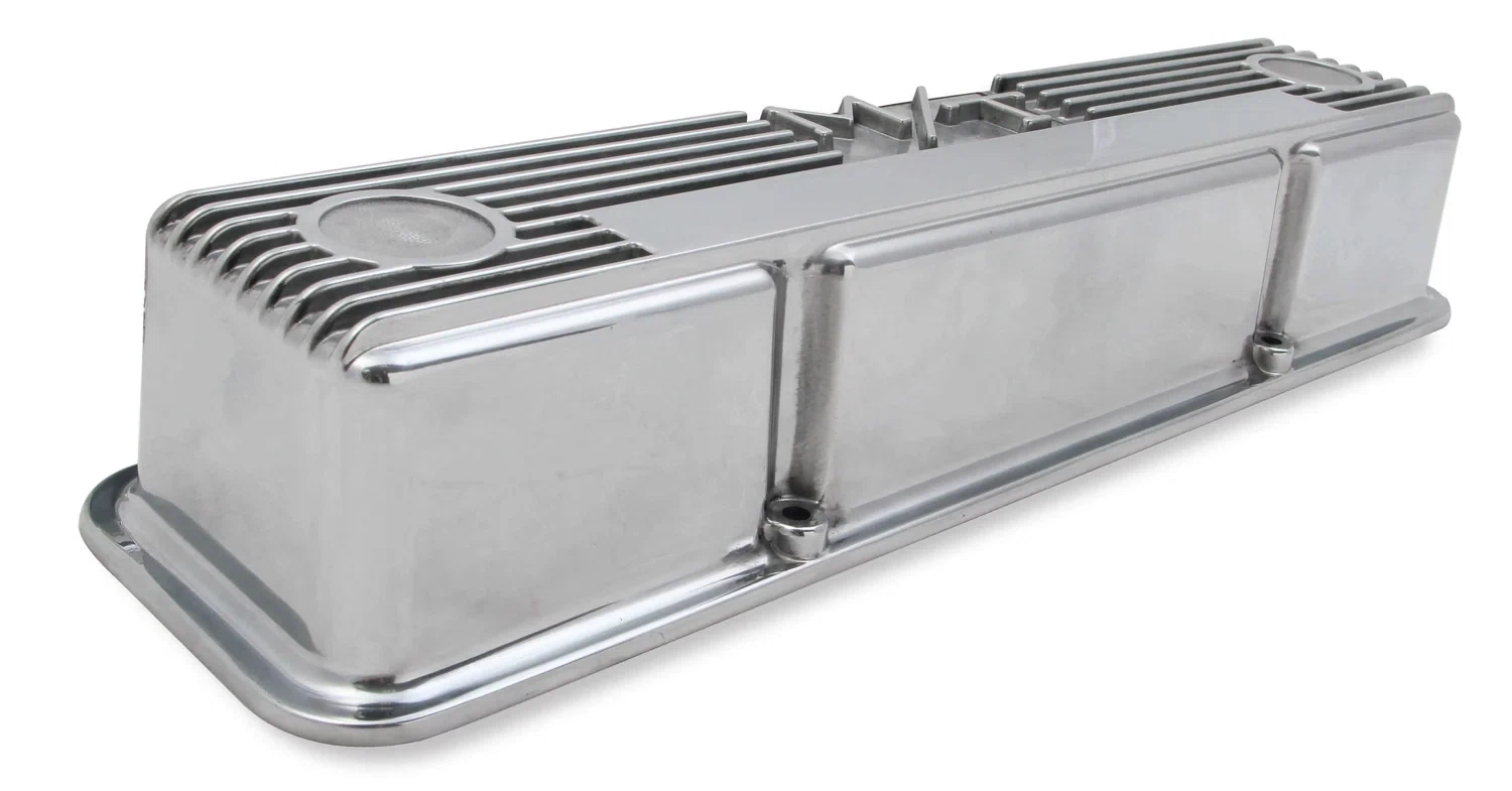 M_T Valve Covers for Chevy small block engines - Polished - 241-82